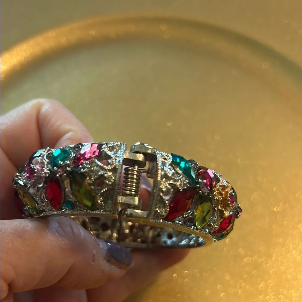 Elegant Multicolor Gemstone Bracelet
